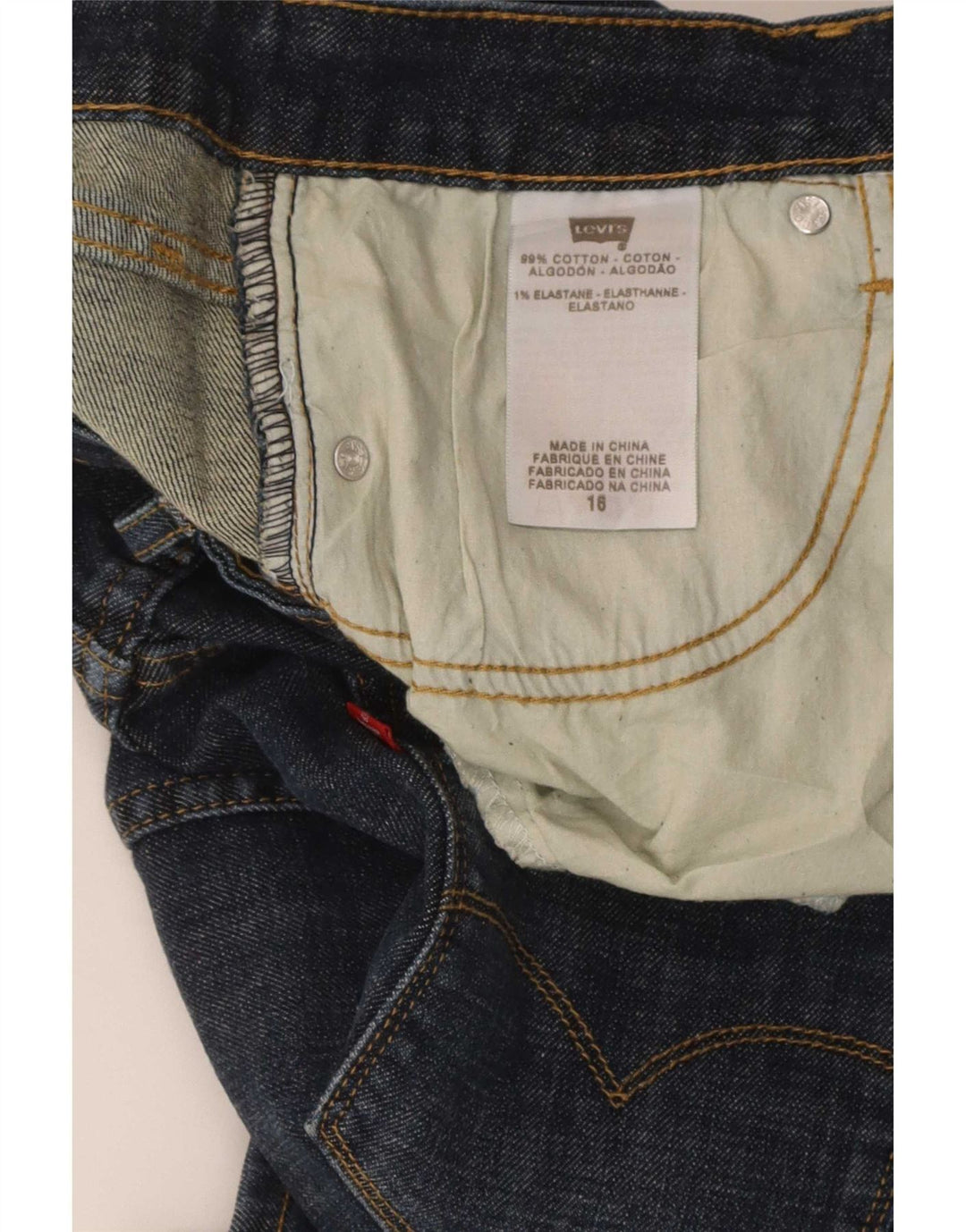 Γυναικεία Μίνι Τζιν Φούστα Levi's US 16 XL W36 Μπλε βαμβακερή
