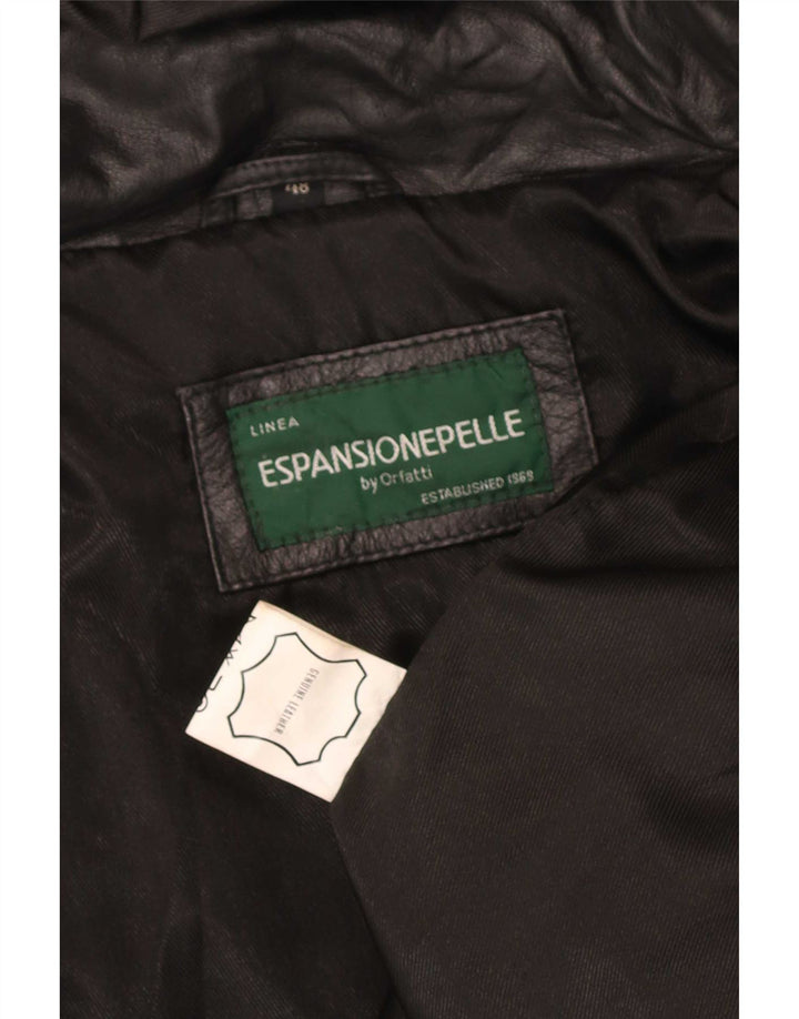 Orfatti Γυναικείο Δερμάτινο Παλτό με Κουκούλα IT 48 XL Μαύρο
