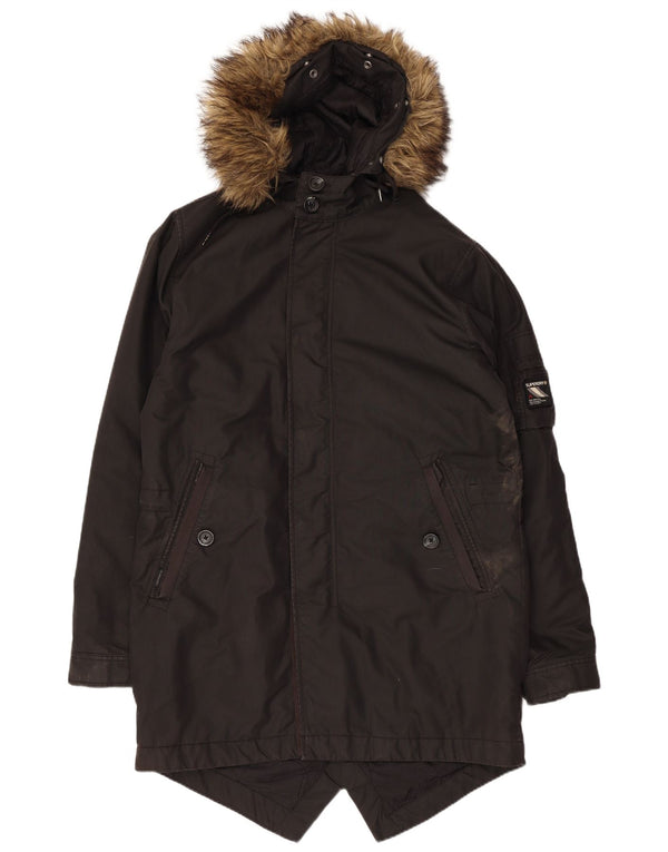 Ανδρικό μπουφάν Parka με κουκούλα Superdry UK 38 Medium Khaki