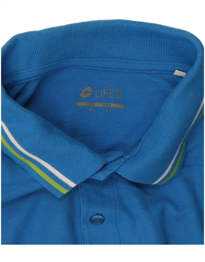 Lotto Mens Life's Polo πουκάμισο μεγάλο μπλε