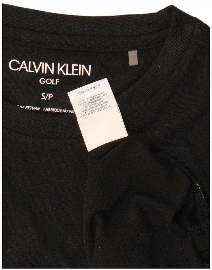 Ανδρικό μπλουζάκι γκολφ CALVIN KLEIN Top Small Black Polyester