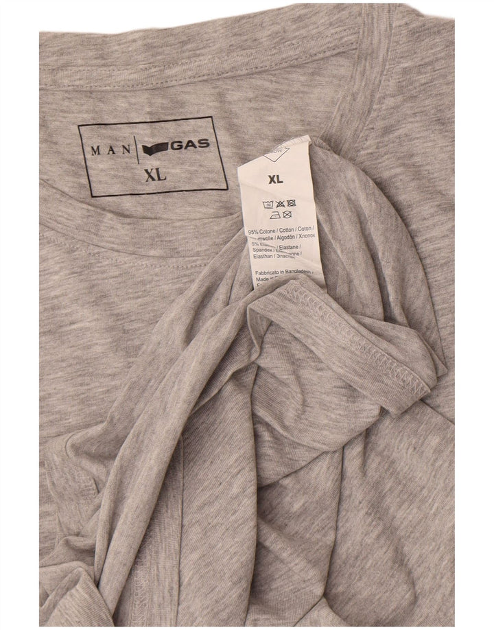 Ανδρικό T-Shirt Gas Top XL Γκρι βαμβακερό