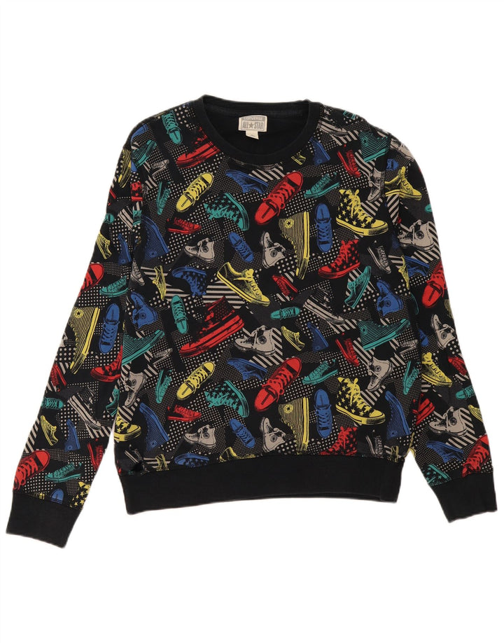 Ανδρικό γραφικό φούτερ Converse Jumper Μεσαίο πολύχρωμο βαμβακερό