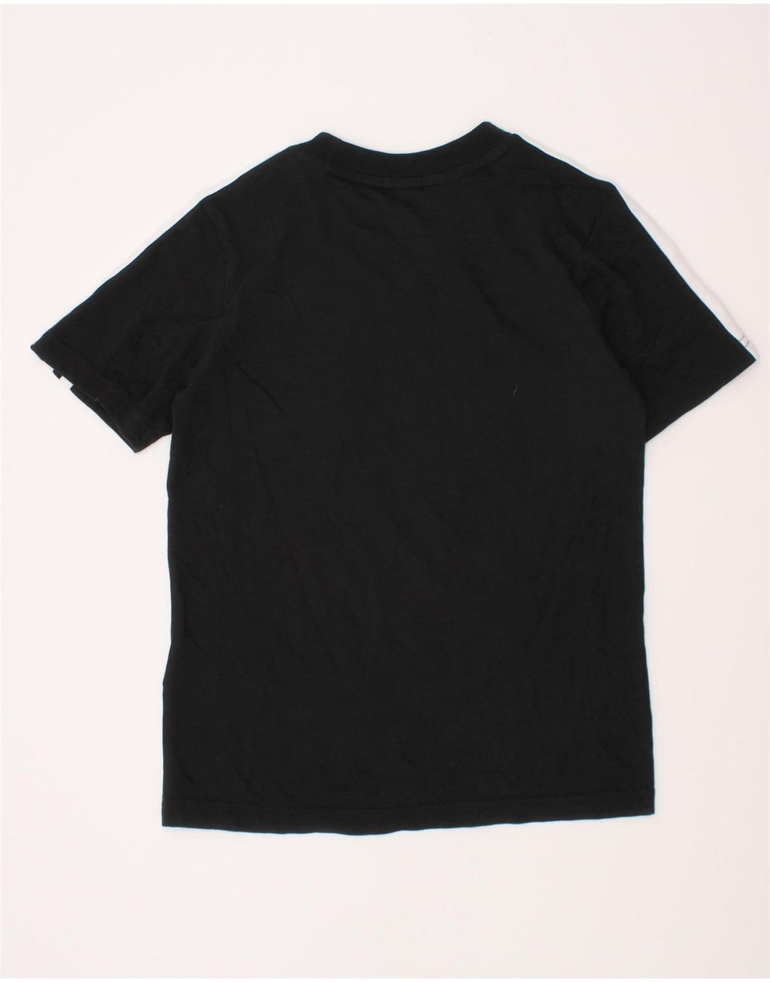 Adidas Boys T-Shirt Top 7-8 Years Μαύρο βαμβακερό