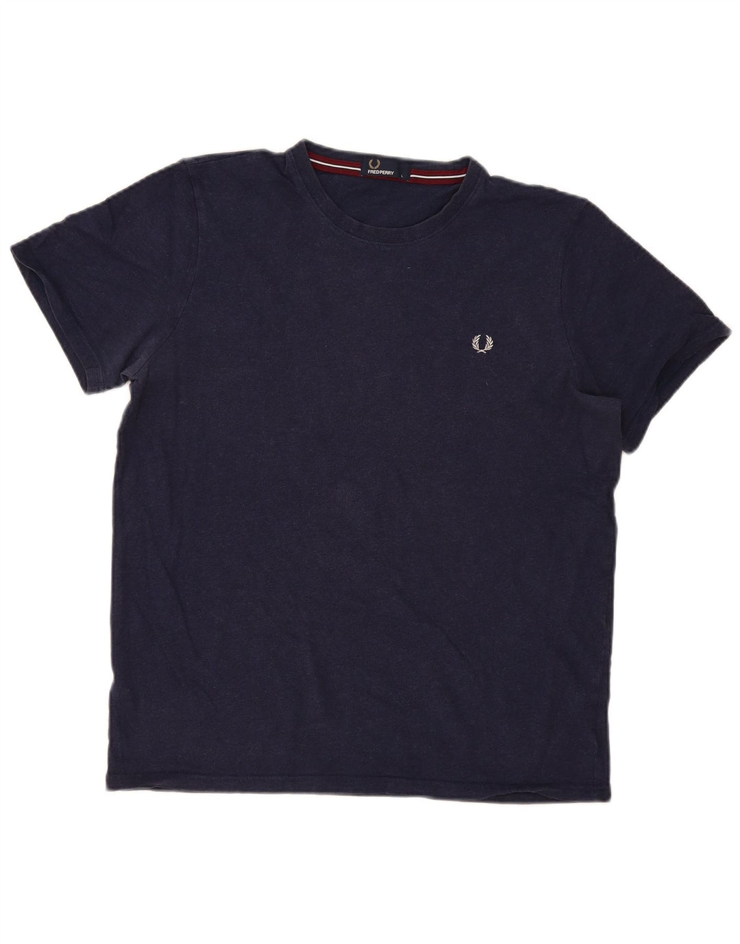 Fred Perry Ανδρικό T-Shirt Top Large Navy Blue από βαμβάκι