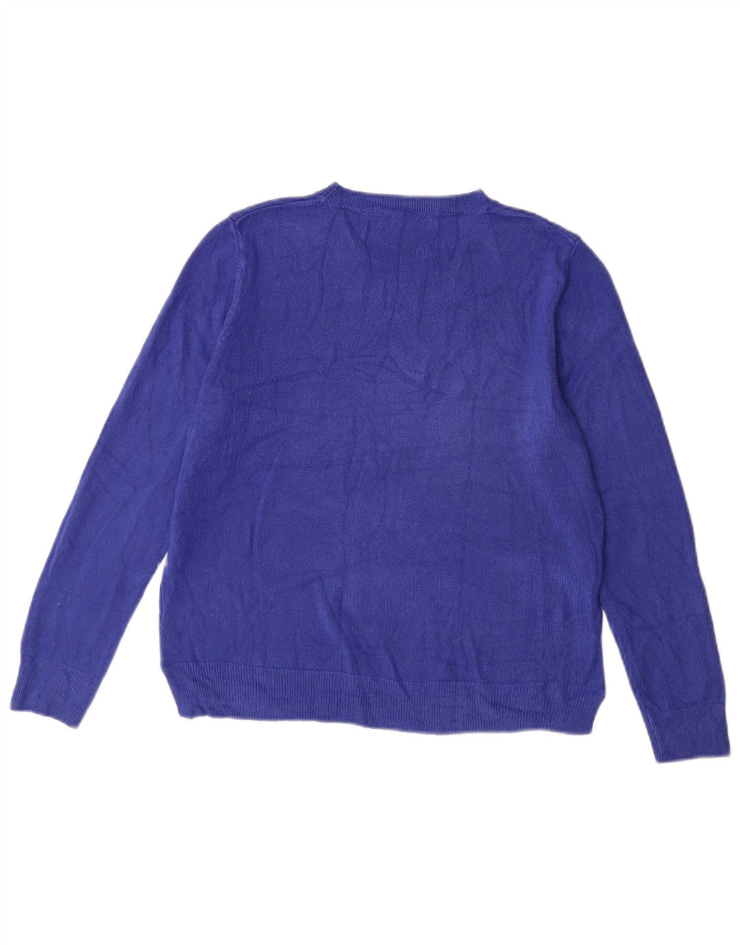 Marks & Spencer Γυναικείο πουλόβερ με λαιμόκοψη UK 14 Medium Blue