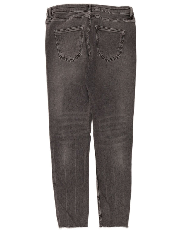 Zara Γυναικεία στενόχωρα τζιν EU 42 Large W32 L29 Γκρι βαμβακερό