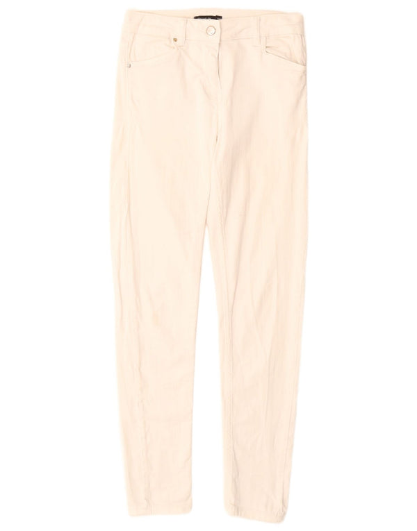 KAREN MILLEN Womens Skinny Jeans UK 10 Small W26 L28 White