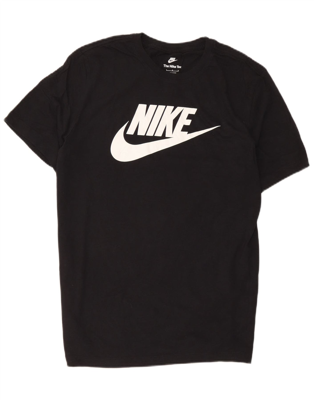 Ανδρικό γραφικό μπλουζάκι Nike, μεγάλο μαύρο βαμβακερό