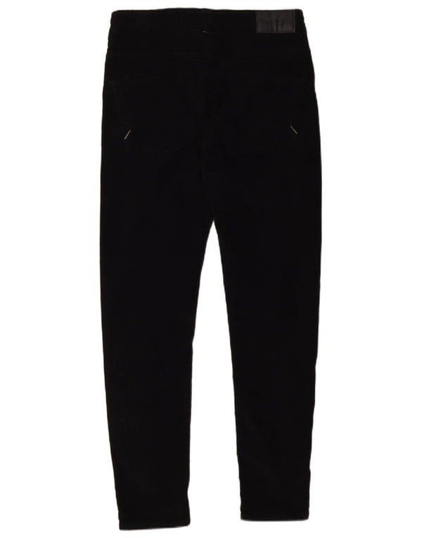 Zara Ανδρικό Skinny Κοτλέ παντελόνι EU 38 Small W30 L30 Μαύρο βαμβακερό
