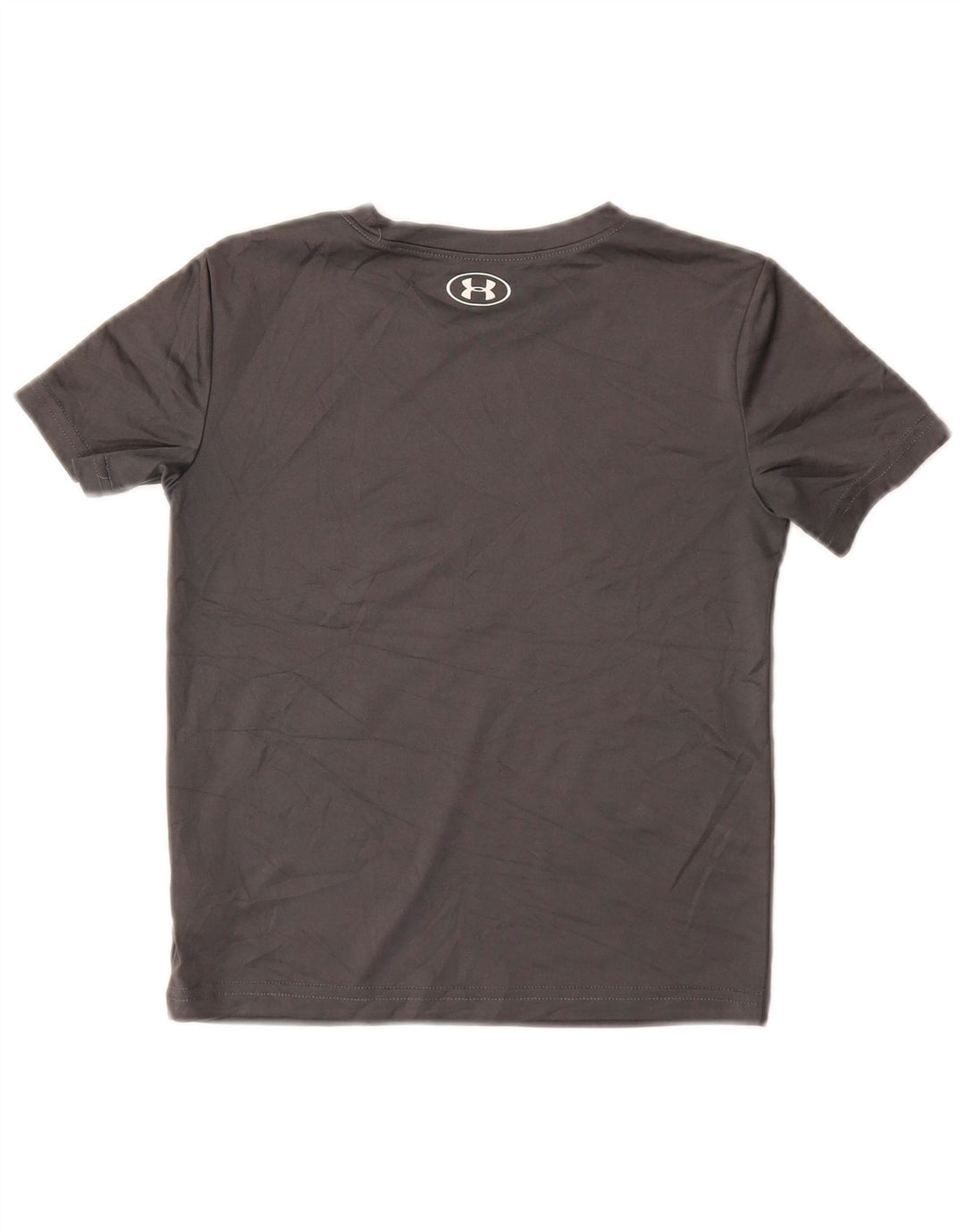 UNDER ARMOR Γραφικό μπλουζάκι για αγόρια 5-6 ετών γκρι πολυεστέρας