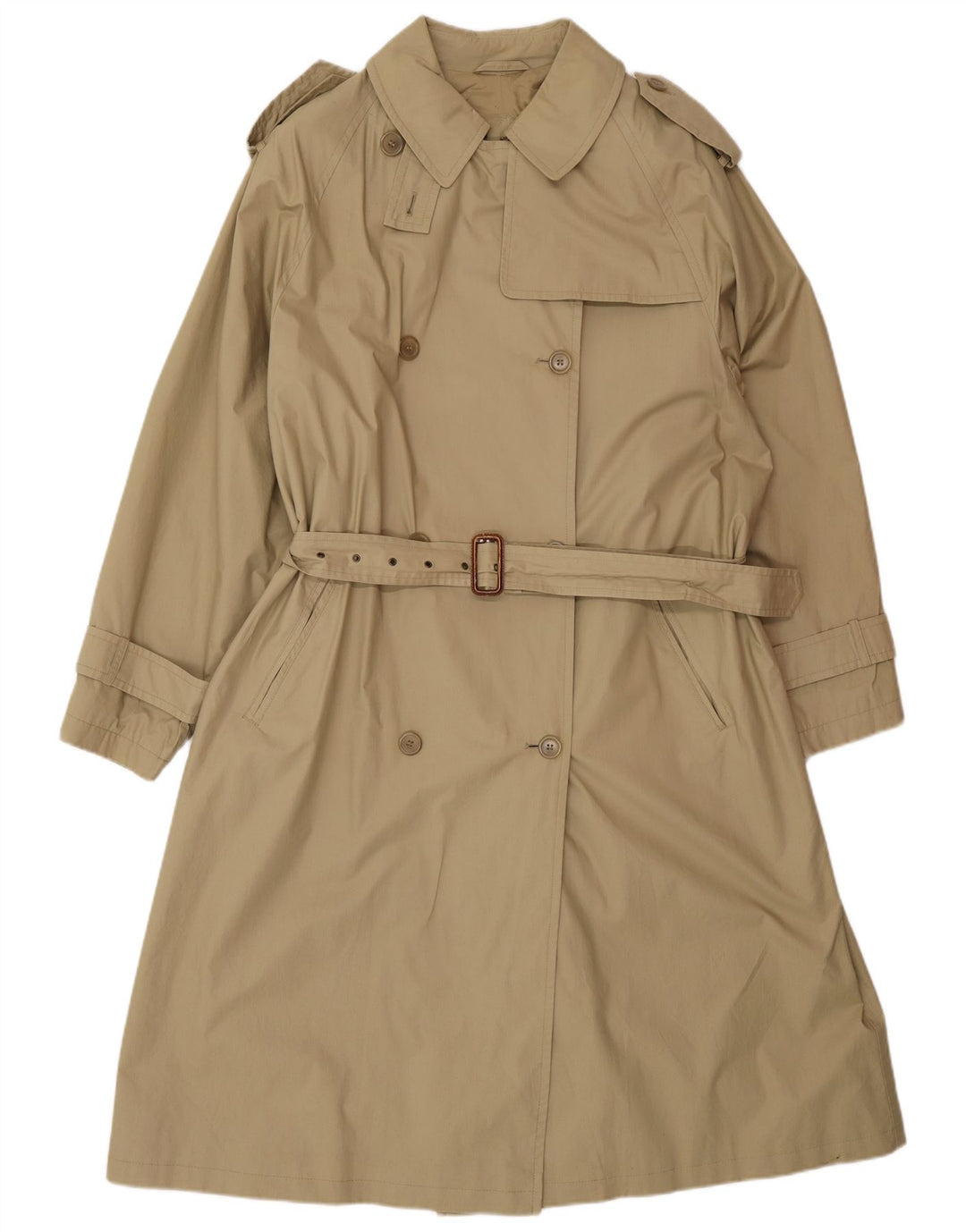 Ombraluce Γυναικεία Oversized Καμπαρντίνα UK 14 Medium Beige Cotton