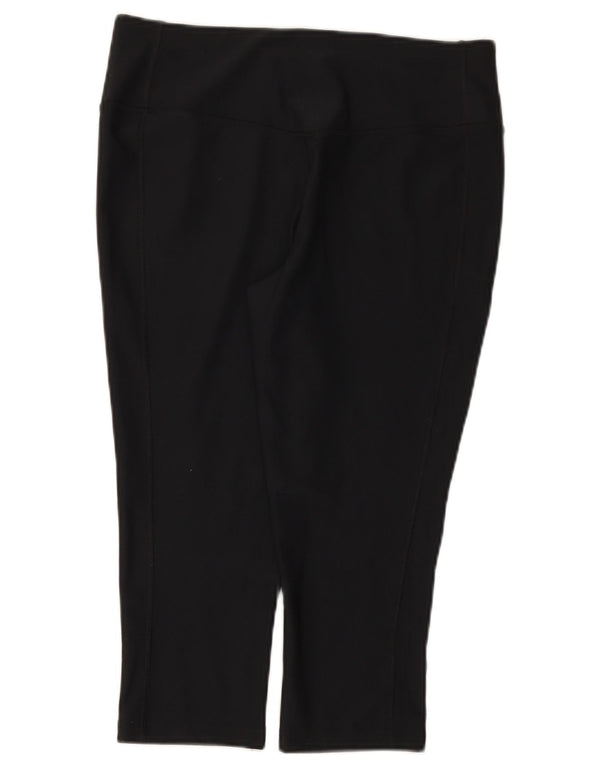 Γυναικείο κολάν Nike Dri Fit Capri UK 14 Μεγάλο μαύρο πολυεστέρα