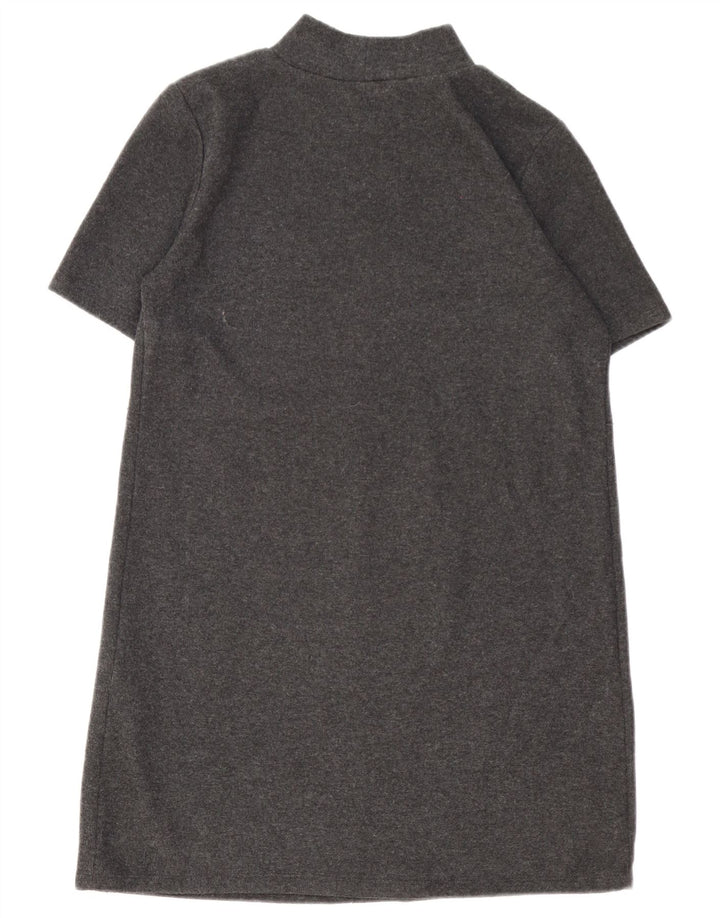 Zara Γυναικείο Jumper Φόρεμα UK 16 Large Grey Polyester