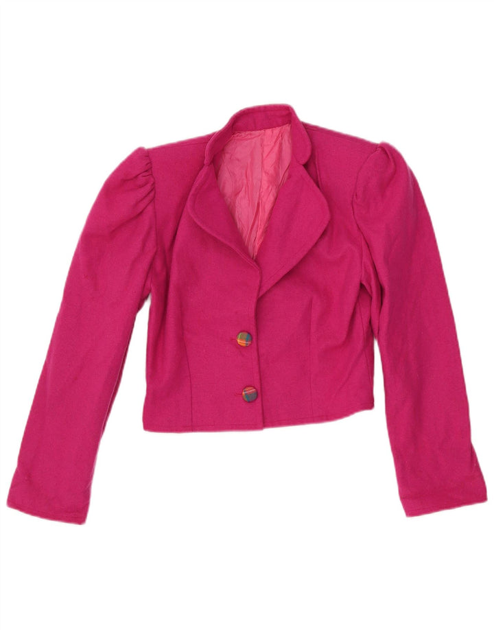 VINTAGE Γυναικείο σακάκι blazer 2 κουμπιών UK 6 XS Pink
