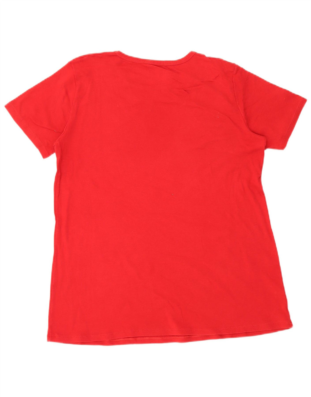 BENETTON Γυναικείο T-Shirt Top UK 14 Medium Red