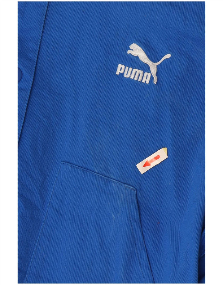PUMA Γυναικείο Crop Bomber Jacket UK 14 Medium Blue Cotton
