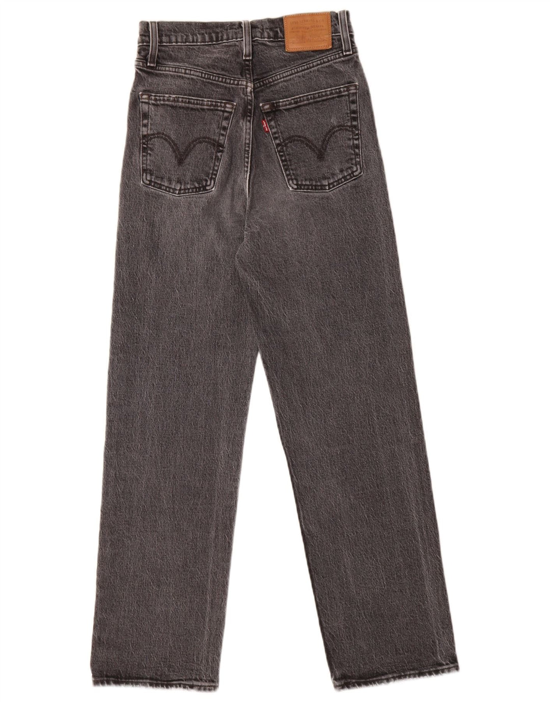 Γυναικείο Levi's Ribcage Straight Jeans W25 L27 Γκρι βαμβακερό