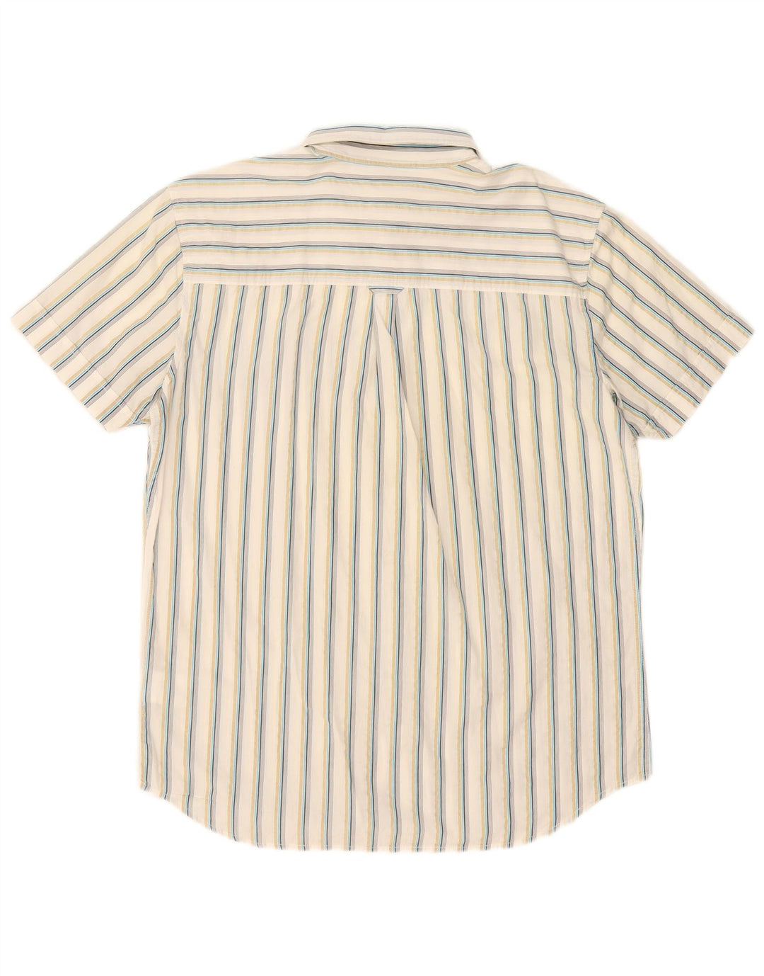 Lee Ανδρικό κοντομάνικο πουκάμισο μεγάλο λευκό ριγέ βαμβακερό