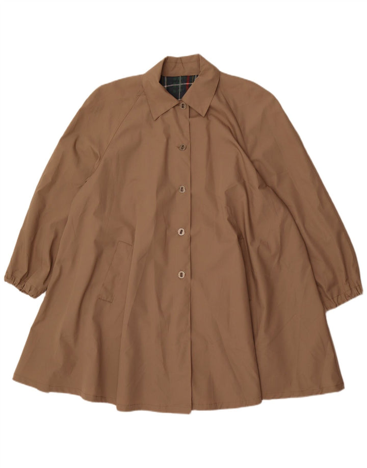 Vintage γυναικεία υπερμεγέθη καμπαρντίνα UK 18 XL Beige Polyester