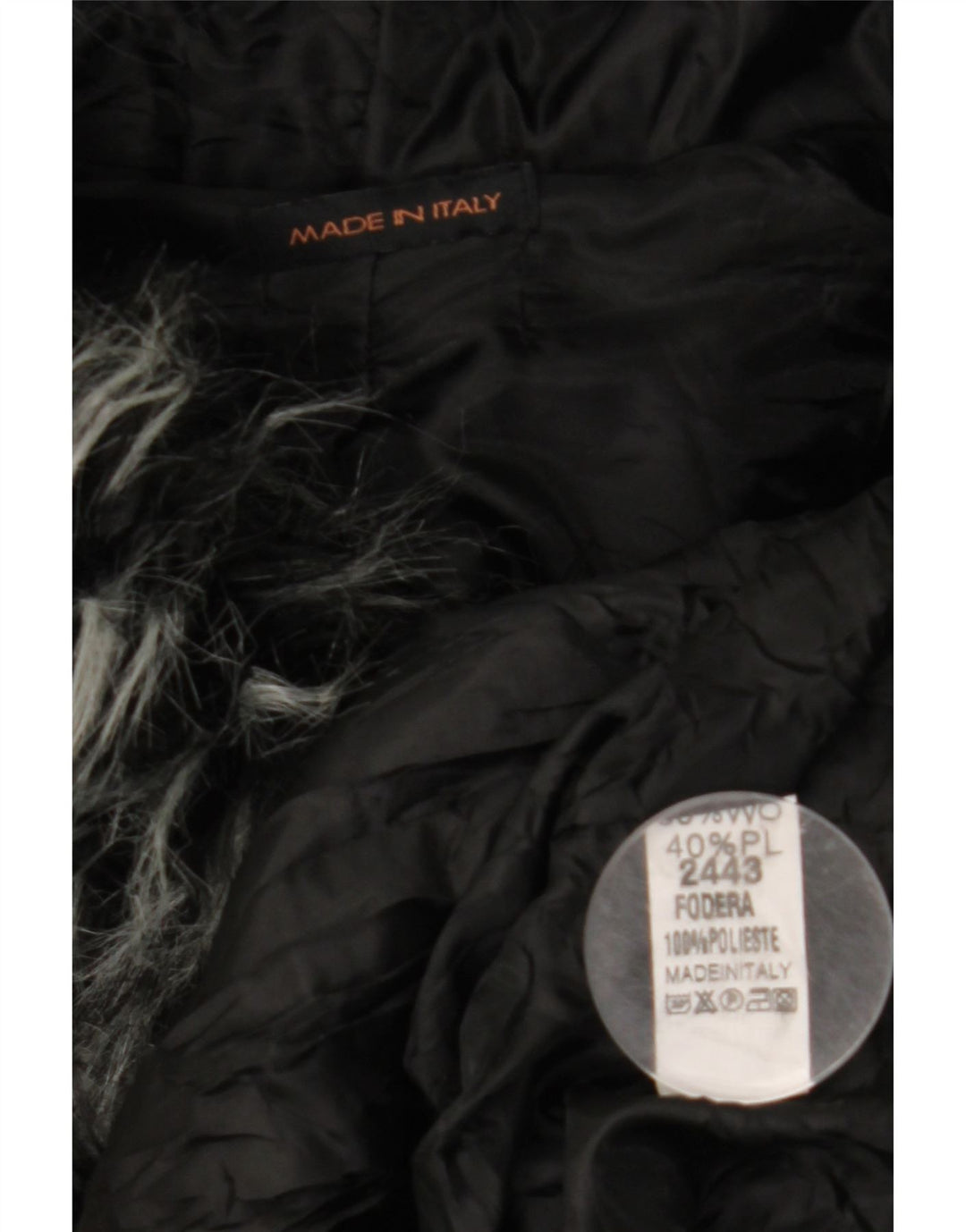 VINTAGE Γυναικείο παλτό με κουκούλα Cape UK 10 Small Black Wool