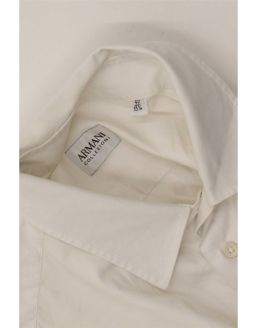 Ανδρικό πουκάμισο Armani Collezioni Μέγεθος 40 15 3/4 Μεσαίο Λευκό