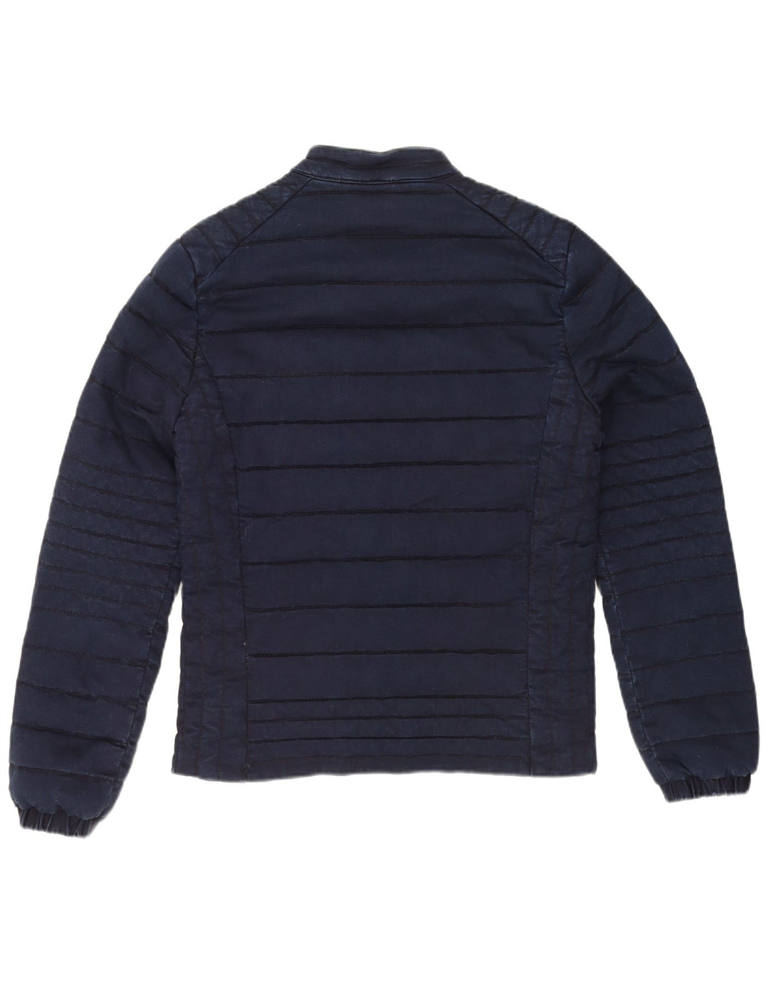 Ανδρικό μπουφάν Guess UK 40 Large Navy Blue από βαμβάκι