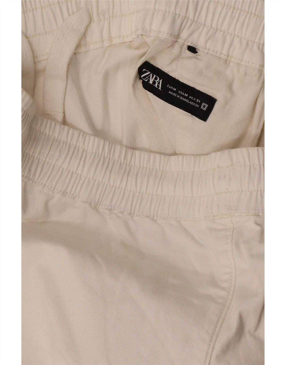 Zara Ανδρικό σορτς Chino Medium W31 Λευκό