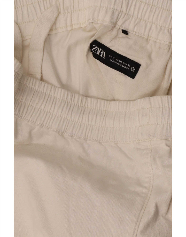 Zara Ανδρικό σορτς Chino Medium W31 Λευκό