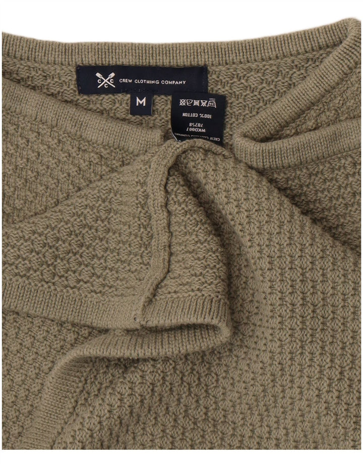 Crew Clothing Γυναικεία ανοιχτή ζακέτα πουλόβερ UK 14 Μεσαίο πράσινο βαμβακερό