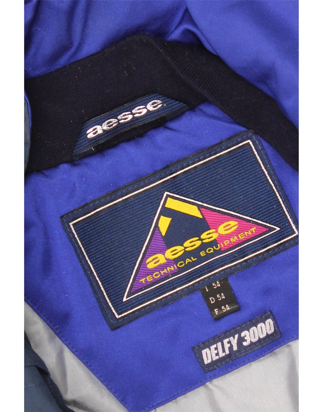 Aesse Ανδρικό μπουφάν σκι με κουκούλα IT 54 2XL Blue Colourblock