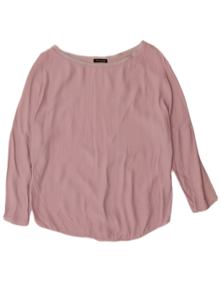MASSIMO DUTTI Γυναικεία υπερμεγέθη μπλούζα Top 10 Small Pink Colourblock