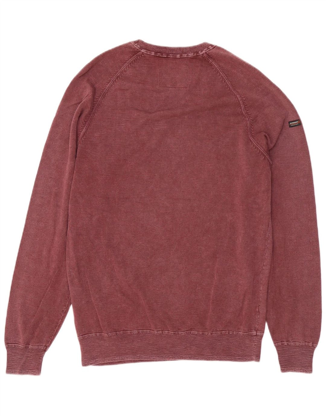 Ανδρικό φούτερ Superdry Jumper Μεγάλο Βουργουνδί Βαμβακερό