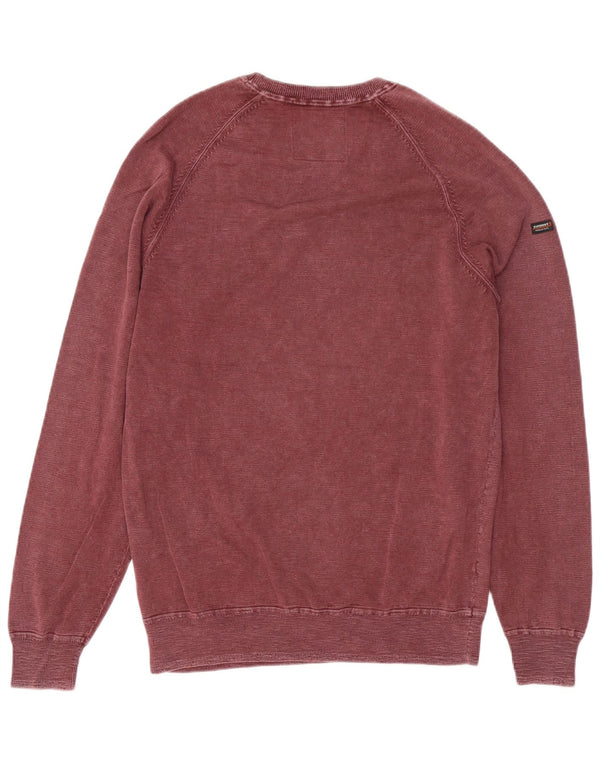 Ανδρικό φούτερ Superdry Jumper Μεγάλο Βουργουνδί Βαμβακερό