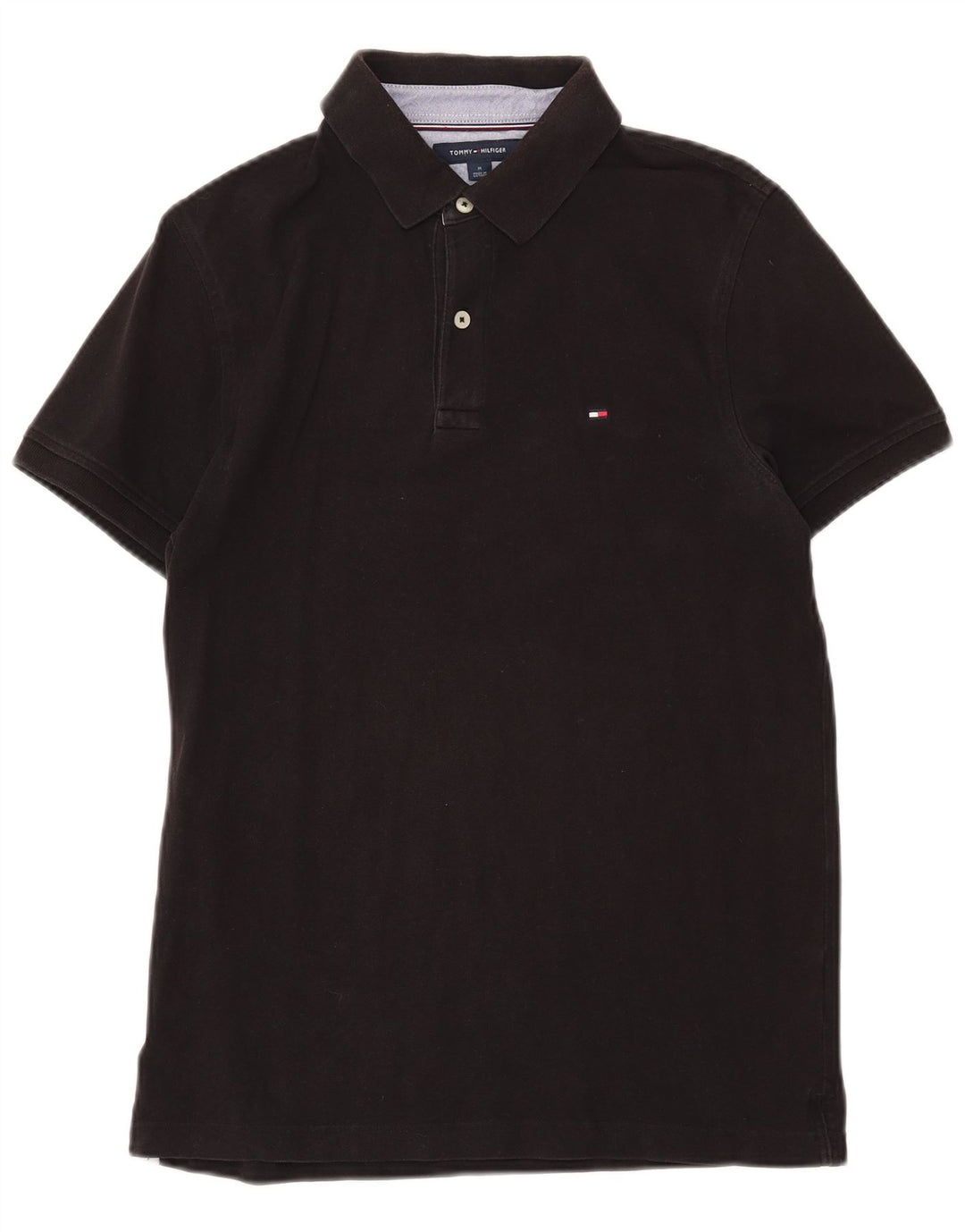 TOMMY HILFIGER Ανδρικό πουκάμισο Polo Slim Fit Medium Μαύρο