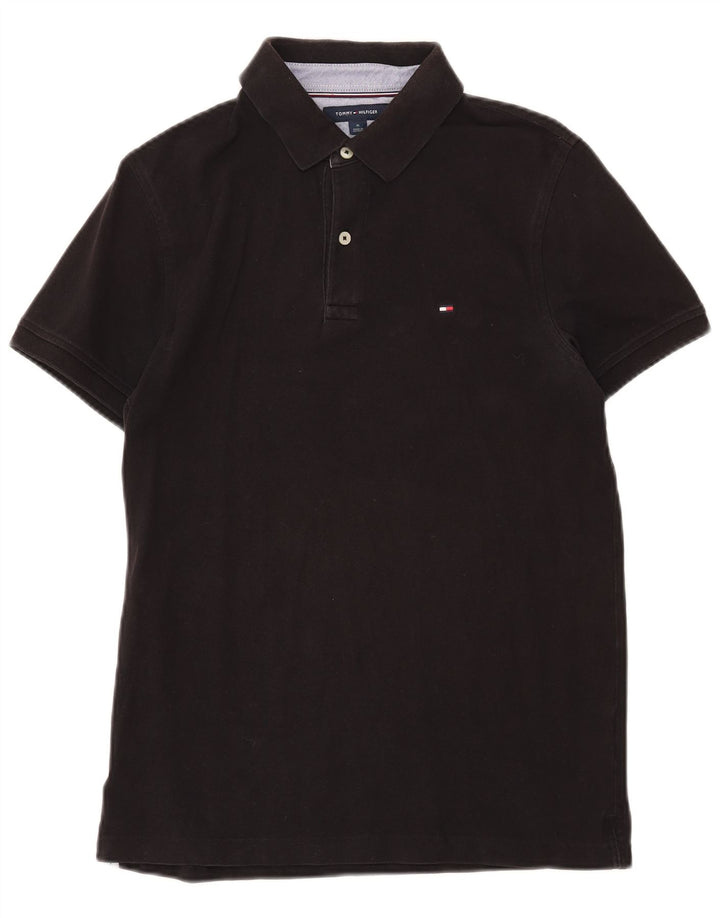 TOMMY HILFIGER Ανδρικό πουκάμισο Polo Slim Fit Medium Μαύρο