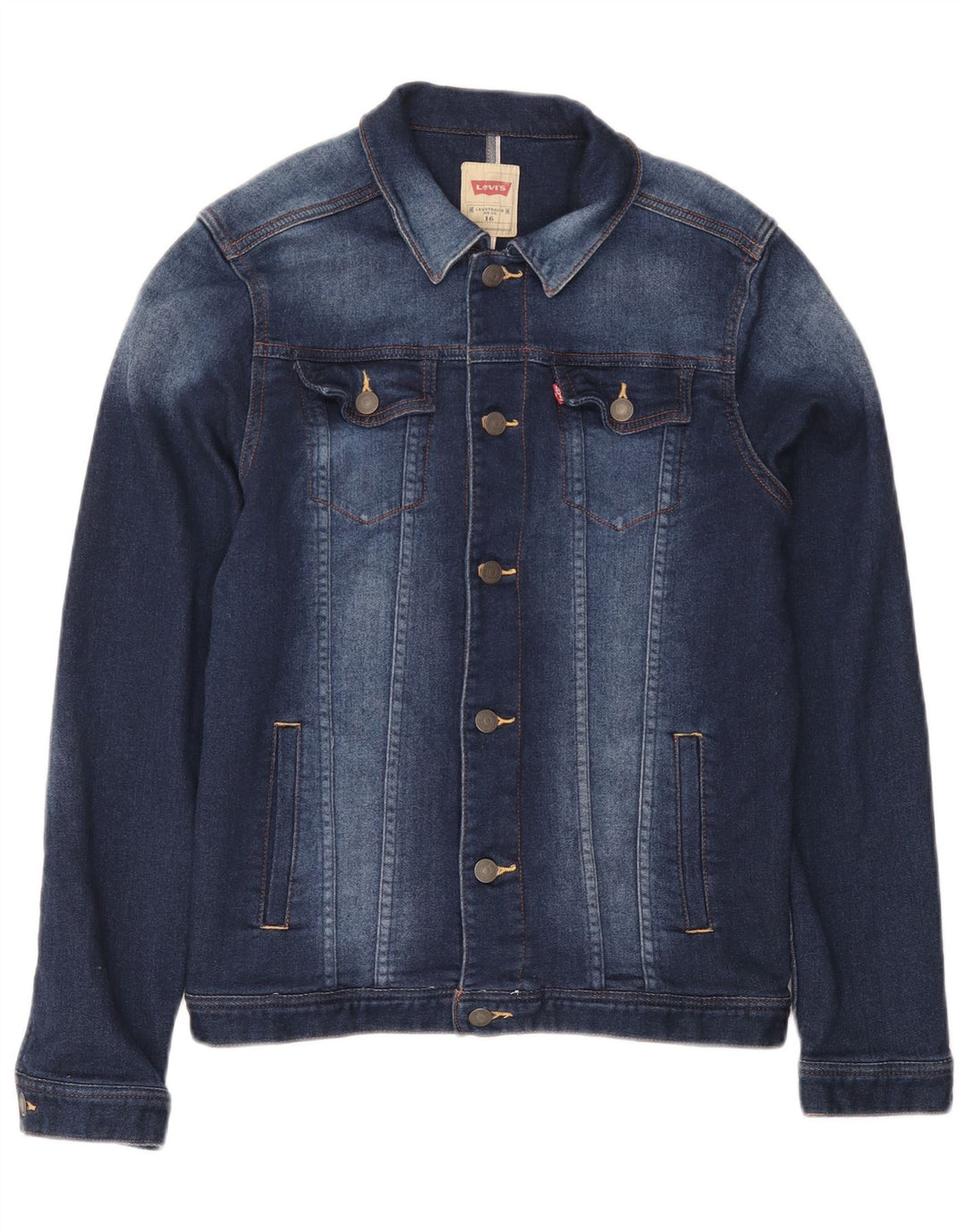 Τζιν μπουφάν Levi's Boys 15-16 Years Blue Cotton