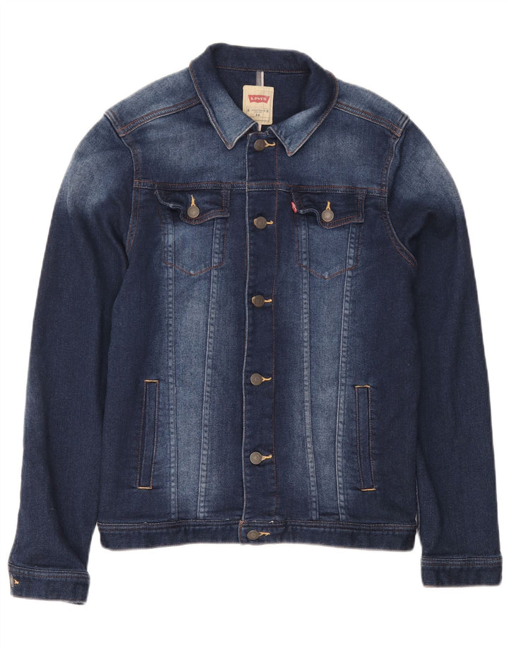 Τζιν μπουφάν Levi's Boys 15-16 Years Blue Cotton