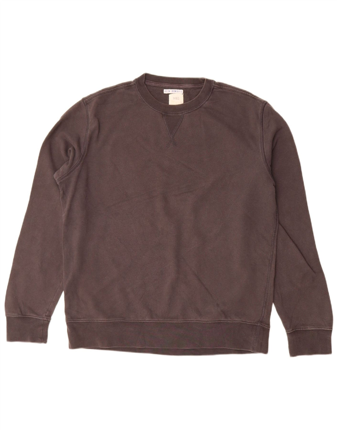 Ανδρικό φούτερ Marks & Spencer Jumper μεγάλο γκρι βαμβακερό