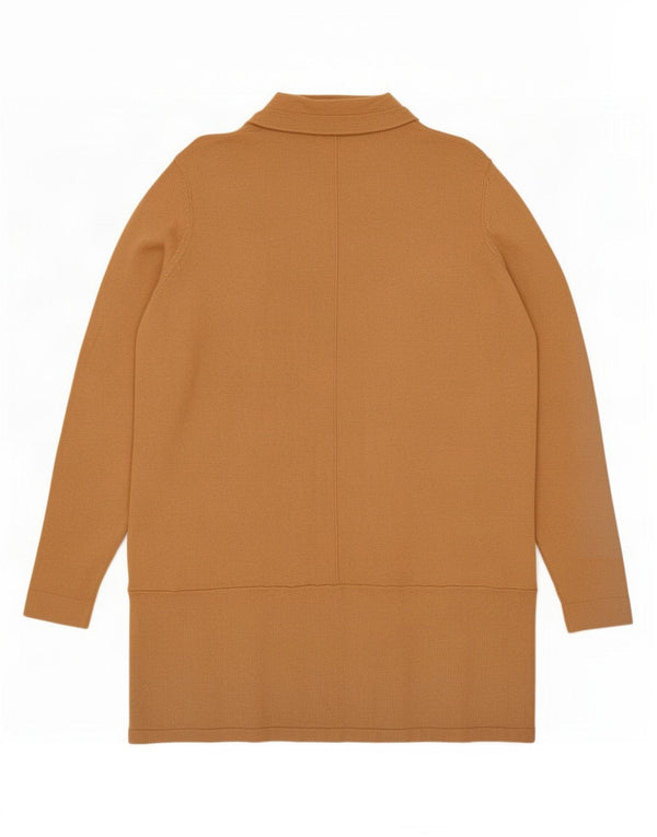 Marks & Spencer Γυναικείο Longline ανοιχτό πουλόβερ ζακέτα UK 18 XL καφέ