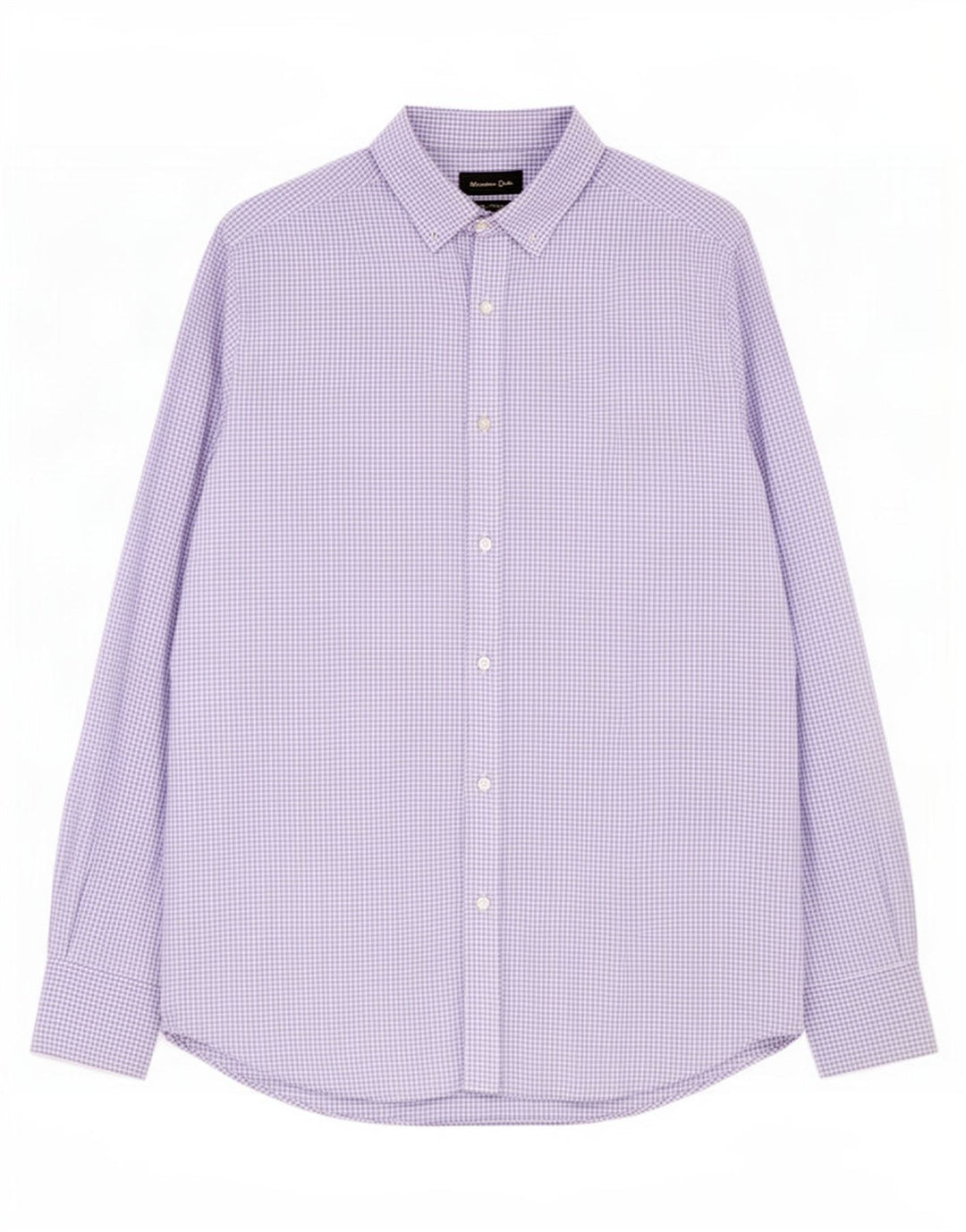 Ανδρικό πουκάμισο Massimo Dutti Medium Purple Gingham