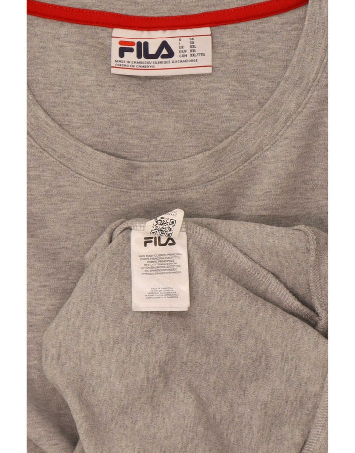 Ανδρικό φούτερ Fila Jumper 2XL Γκρι βαμβακερό