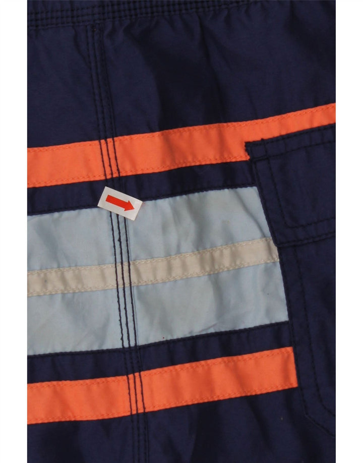 Ανδρικό σορτς κολύμβησης IZOD Μικρό μπλε ναυτικό ριγέ πολυεστέρα