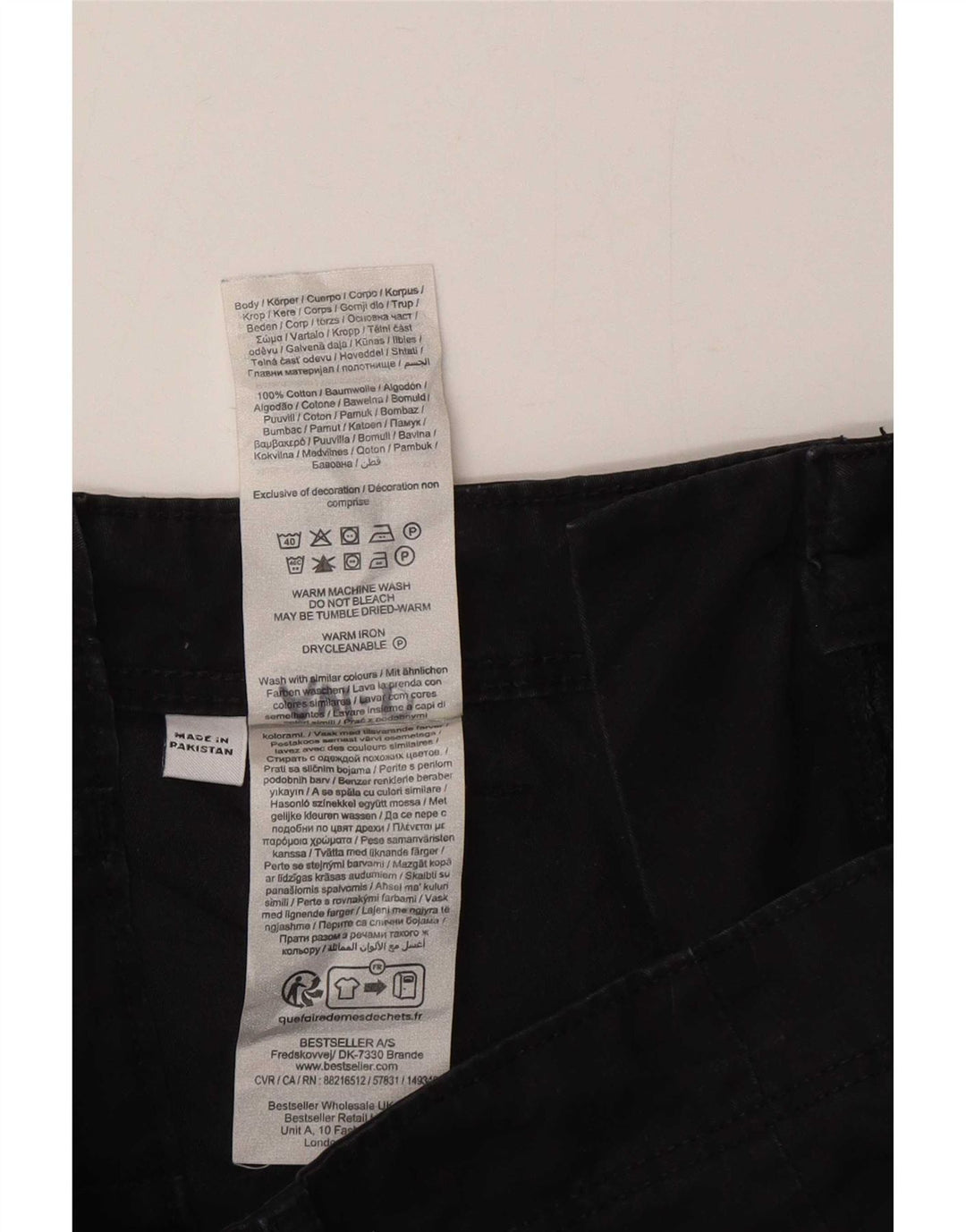 Jack & Jones Ανδρικό σορτς Cargo XS W26 μαύρο βαμβακερό