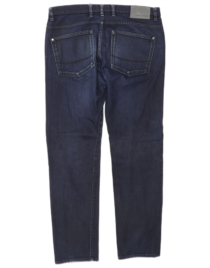 Ted Baker Ανδρικό Slim Jeans W34 L30 Navy Blue Cotton