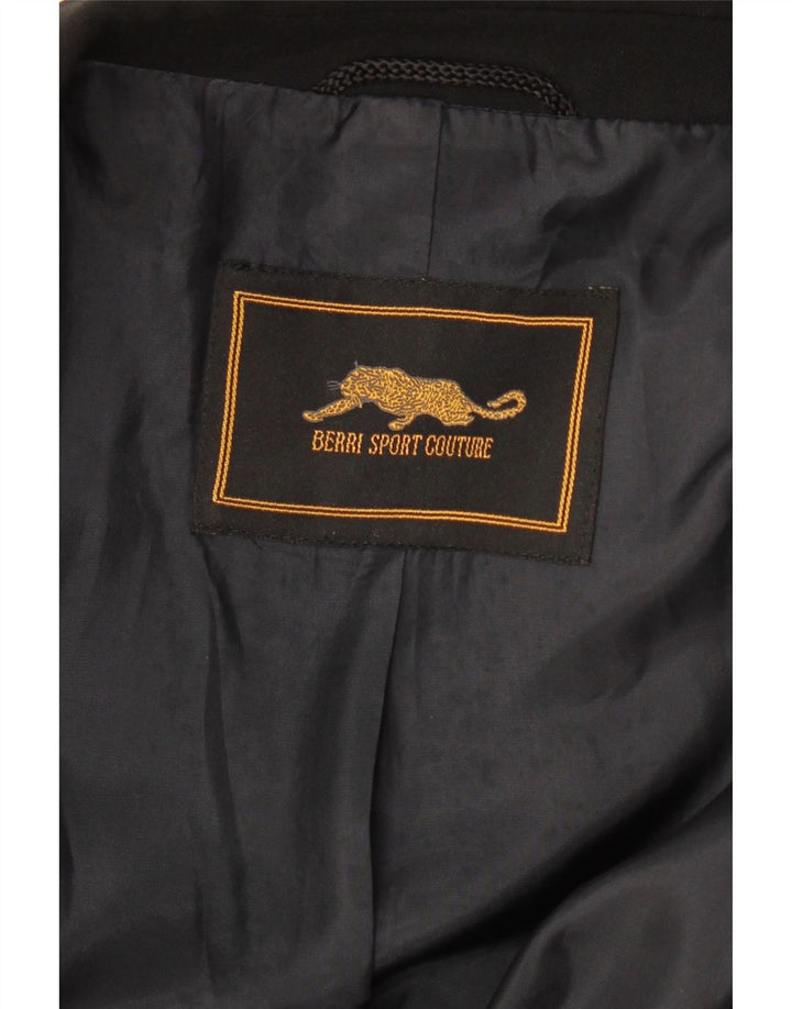 VINTAGE Γυναικείο Πανωφόρι UK 14 Medium Μαύρο