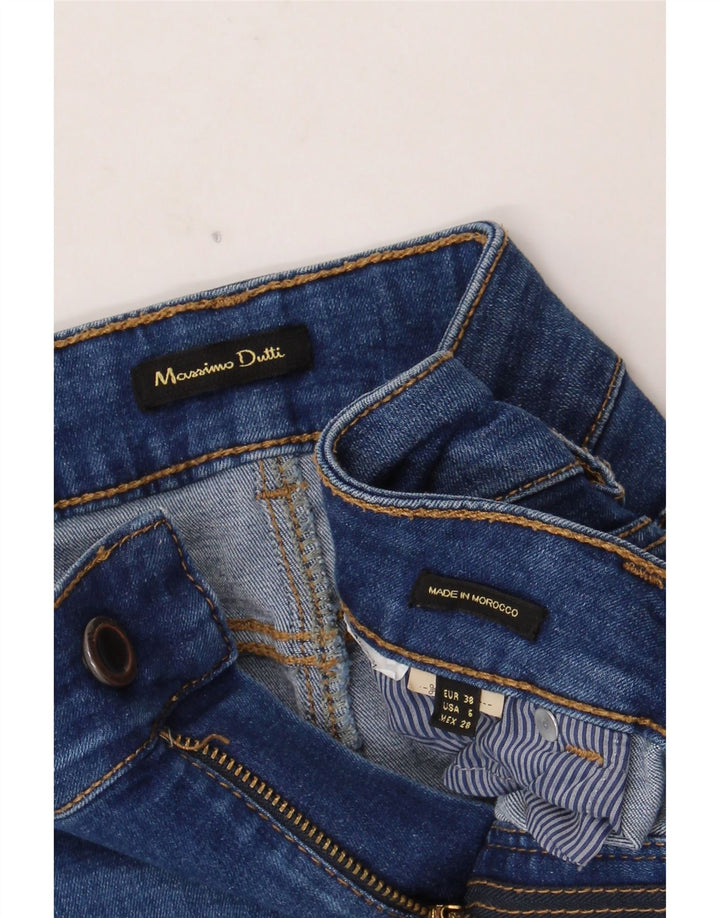 Massimo Dutti Γυναικεία Τζιν Φούστα EU 38 Small W28 Μπλε
