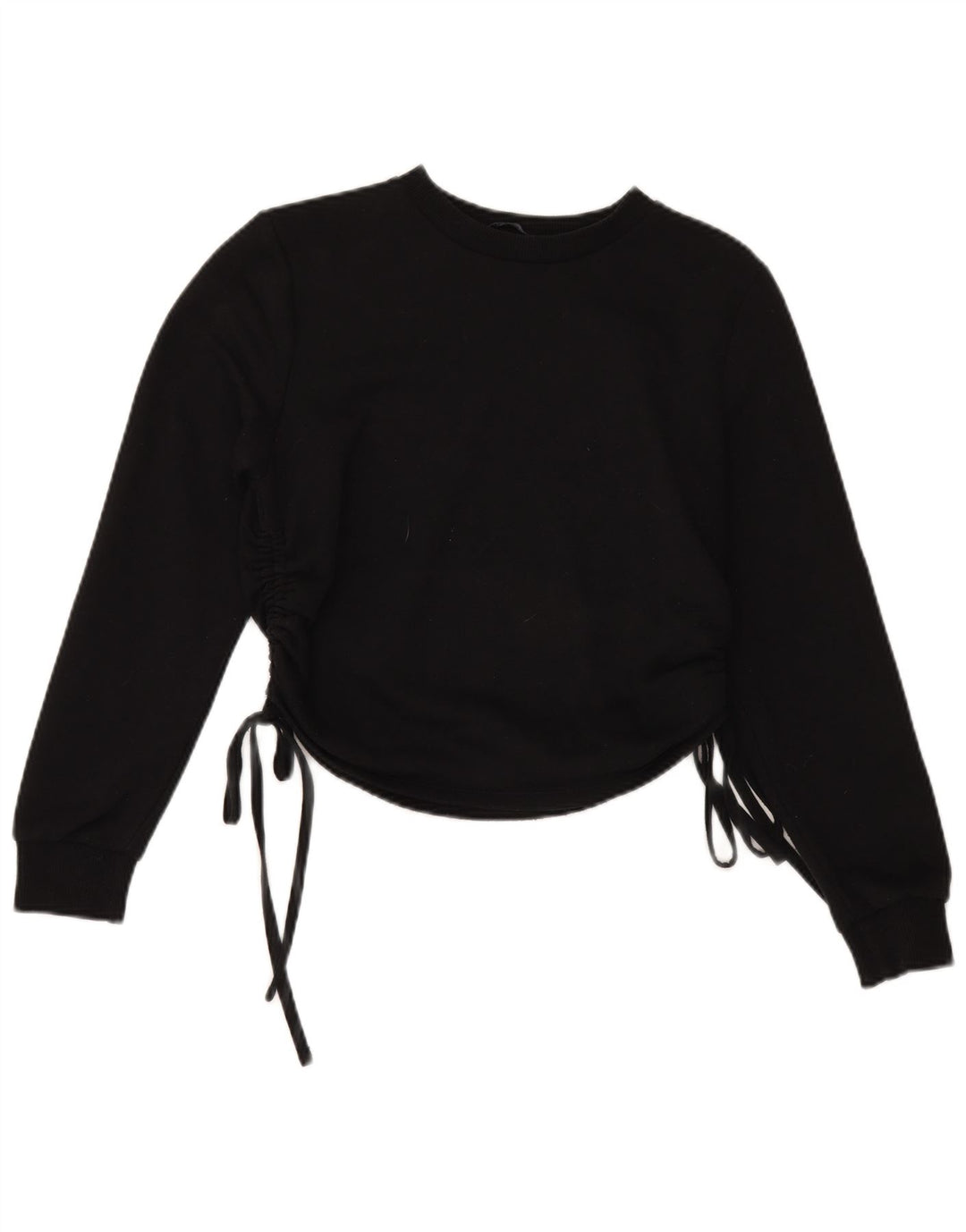 Zara Γυναικεία Φούτερ Jumper UK 10 Small Black Polyester