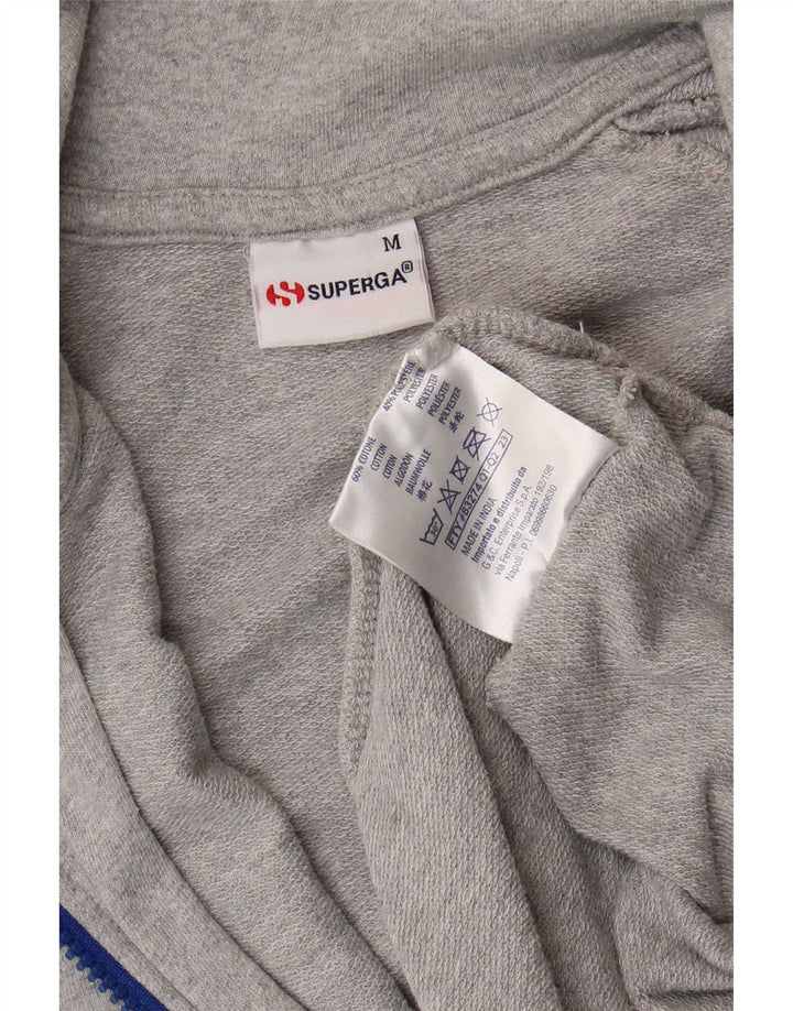 Superga Γυναικεία αθλητική φόρμα Top Jacket UK 14 Medium Grey Colourblock Cotton