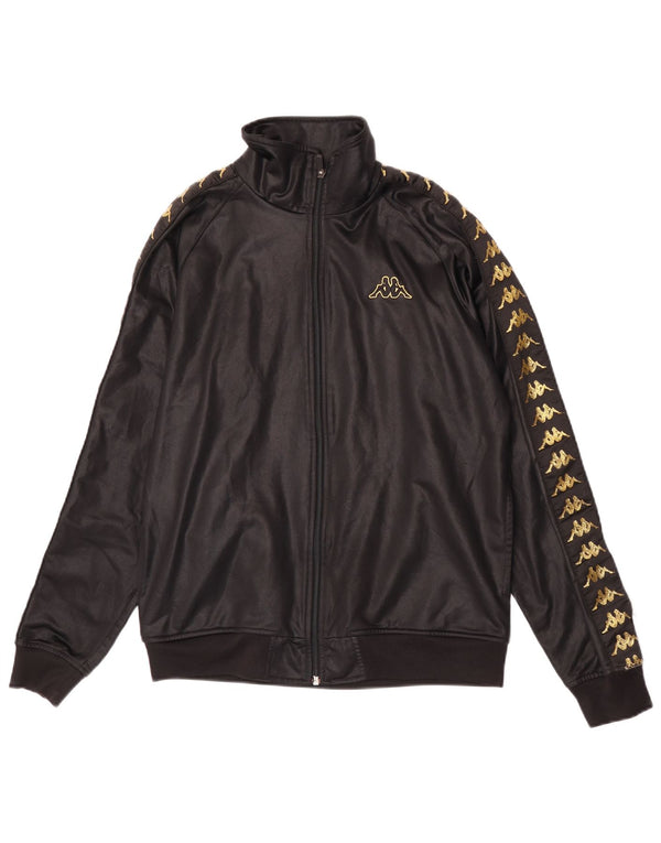 Ανδρική φόρμα γραφική Kappa Top Jacket Small Black Polyester